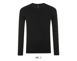 PULLOVER MAGLIONE SCOLLO v UOMO MOD.GLORY COL.NERO