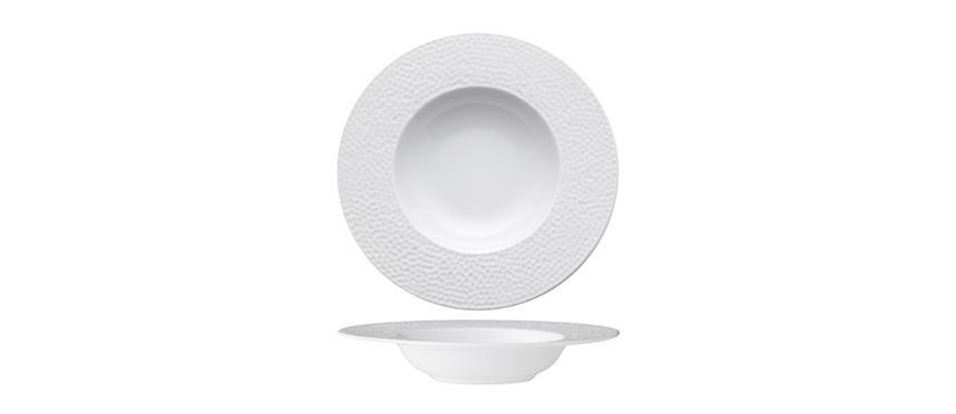 PIATTO PASTA BOWL 27CM MARTELLO BIANCO