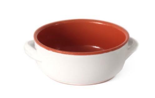 CASSERUOLA TERRACOTTA 8CM 2/M S/COPERCHIO BIANCA FAMILIA