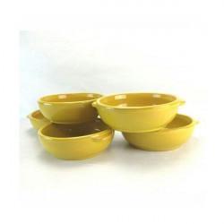 CASSERUOLA TERRACOTTA 8CM 2/M S/COPERCHIO GIALLA FAMILIA