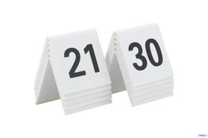 SEGNAPOSTO NUMERI DA 21 A 30 BIANCO