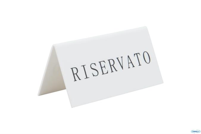 SEGNAPOSTO TAVOLO RISERVATO CF=5PZ