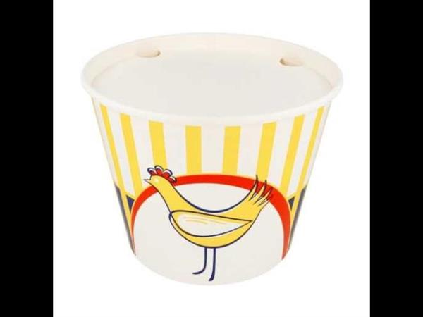 CONTENITORE POLLO+COPERCHIO 2550ML BIANCO IN CART. CF=50PZ