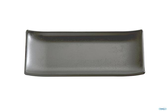 VASSOIO SUSHI RETTANGOLARE CM.22,5X9X5 MELAMINA NERA