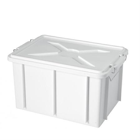 CASSETTA BOX CON COPERCHIO CM 35X25X20 H - LT.15 BIANCO