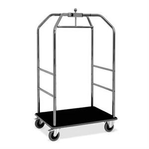 CARRELLO PORTABITI/PORTABAGAGLI DIM.79X59X189H CROMATO C/MOQ