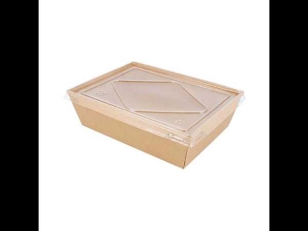 VASCHETTA+COP. 2100ML COMBO KRAFT NATURAL 22X16.4X6.5 CF=50P