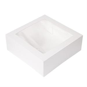 SCATOLA PASTICCERIA 28X28X10CM 250GR BIANCO C/FIN.CF=50PZ