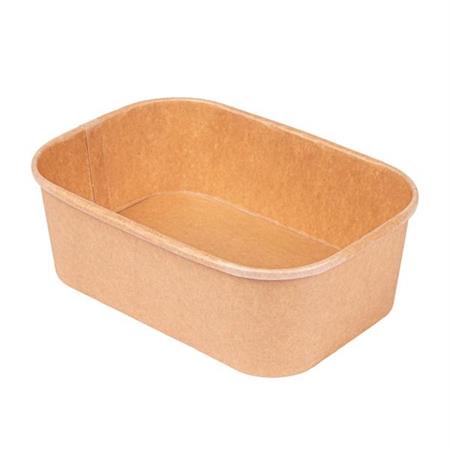 CONTENITORE RETTANGOLARE 750ML 17,3X12,3X5,7CM KRAFT CF=50PZ