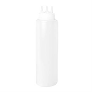 SQUEEZER DOSATORE LIQUIDI 470ML 3BOCC.BIANCO TRASPARENTE