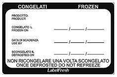 ETICHETTE FROZEN/SURGELATI 7X4,5CM CF=500PZ