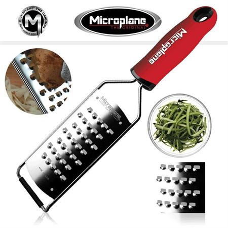 GRATTUGIA GOURMET LAMA ULTRA SPESSA MANICO ROSSO MICROPLANE