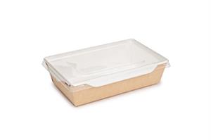 VASCHETTA+COP. ECO OPSALAD 500ML 165X120X45MM KRAFT+PET CF=5