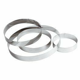 ANELLO PER TORTE DIAM.14CM 3,5H INOX