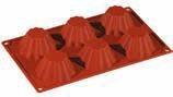 STAMPO SILICONE BRIOCHETTE CANNELLATA 6PORZ.