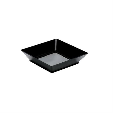 VASSOIO SMALL PLATE PS NERO 65X65MM CF=25PZ