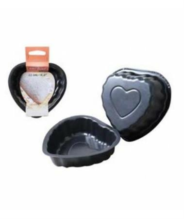 SET 2 MINI STAMPO A CUORE MIS.11,5x11,5x3 CM