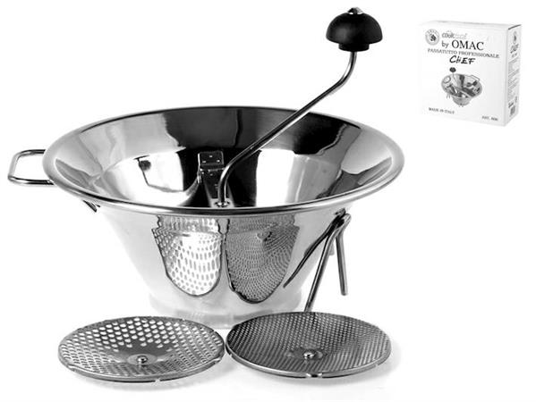 PASSAVERDURA INOX COOKCASE CHEF CON 3 DISCHI 33CM