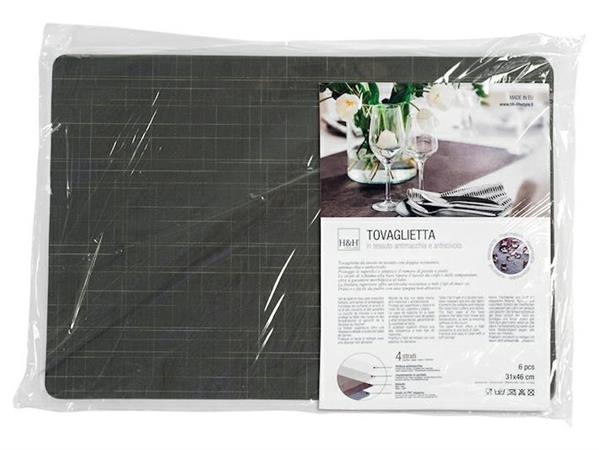 TOVAGLIETTA ANTIMACCHIA JACQUARD CM.31X46 NERO DECORATO