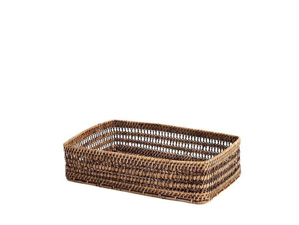 CESTO RATTAN RETTANGOLARE CM.39X28X10H