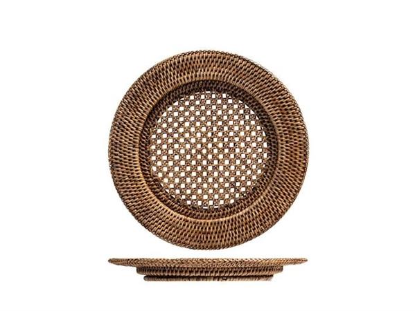 SOTTOPIATTO RATTAN TONDO C/ALA 32CM