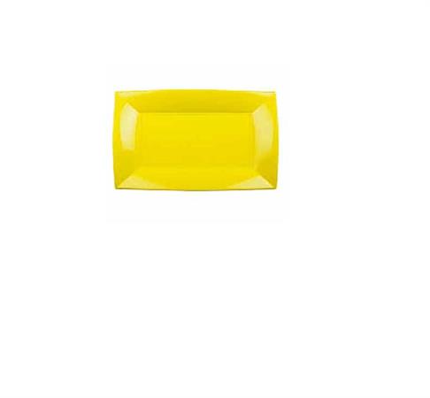 PIATTO RETTANGOLARE NICE PP GIALLO LIMONE 345X230MM CF=6PZ