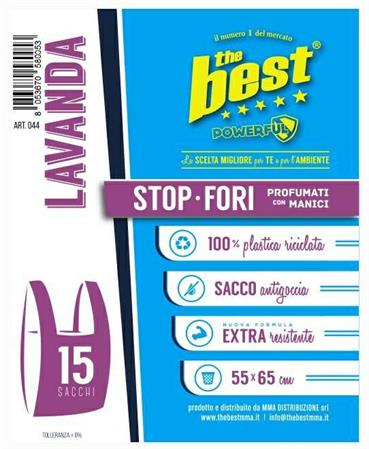 BUSTE ROTOLI NU 55X65 LAVANDA POWERFUL RT=15PZ