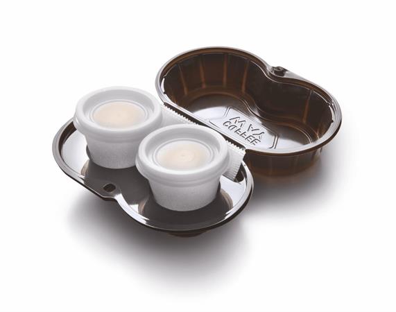 VASSOI COFFE WAY 80CC 2POSTI C/COPERCHIO IN PLAST. CF=90PZ