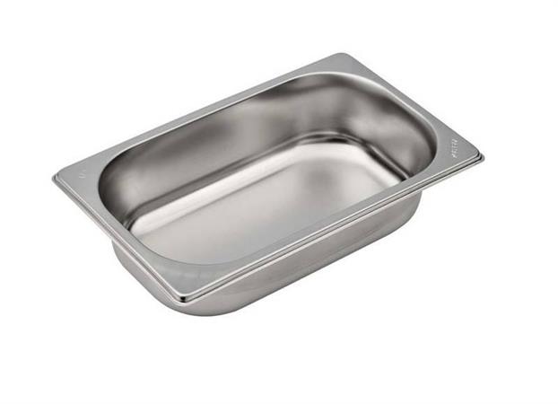 BACINELLA GN 1/4 H65 DIM.265X162MM ACCIAIO INOX EC