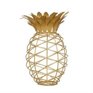 COLLETTORE DI TAPPI PER VINO FORMA DI ANANAS ORO