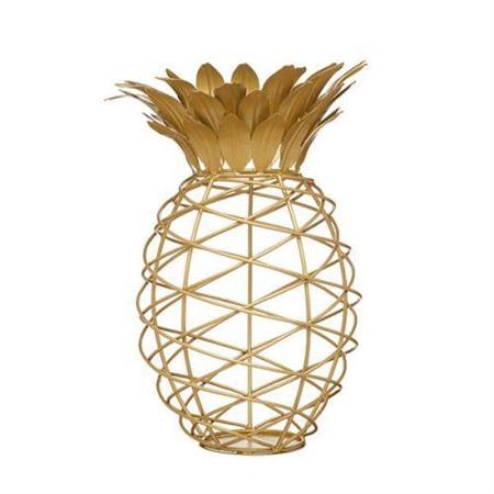 COLLETTORE DI TAPPI PER VINO FORMA DI ANANAS ORO