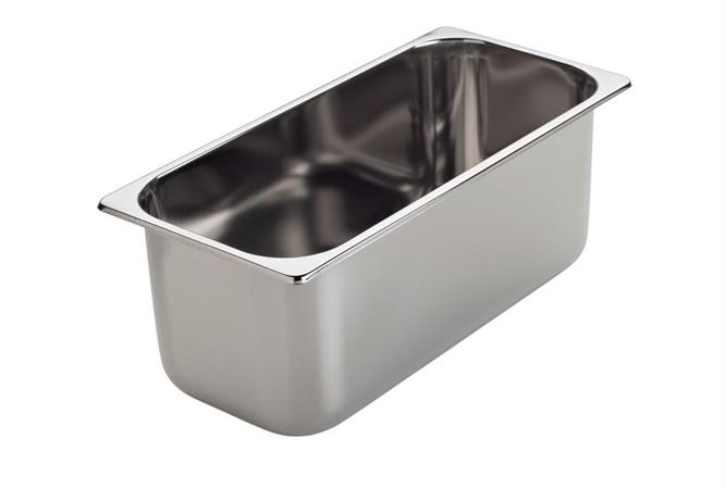 BACINELLA GELATO DIM.330X165X80 ACCIAIO INOX