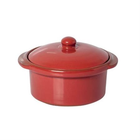 CASSERUOLA C/COP. CM.12X6H COL.ROSSO