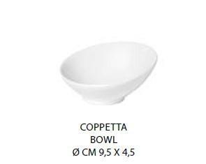 COPPETTA TONDA CM.9,5X4,5H PORCELLANA BIANCA