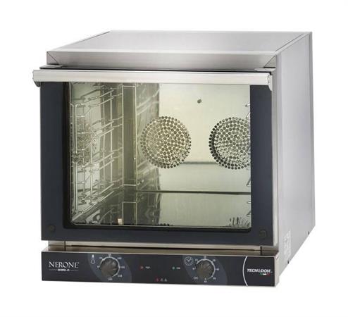 FORNO NERONE 4 TEGLIE 435X350MM VENTILATO PORTA A RIBALTA