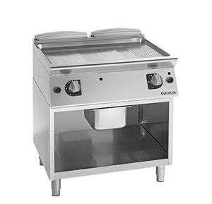 FRY-TOP A GAS DOPPIO LIS/RIG CRX A GIORNO 18KW 800X900X900H