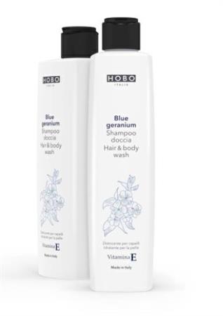 BAGNODOCCIA E SHAMPOO BLUE GERARIUM 500ML HOBO