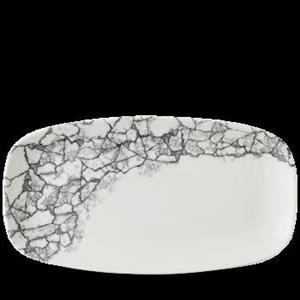 VASSOIO RETTANGOLARE KINTSUGI QUARTZ BLACK 36X19CM