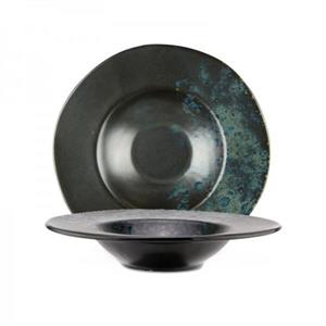 PIATTO PASTA BOWL PHOBOS NERO PUNT.BLU DIAM.28,5CM STW