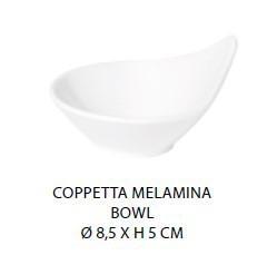 COPPETTA CM.8,5X5 MELAMINA BIANCA