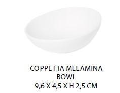 COPPETTA CM.9,6X4,5X2,5H MELAMINA BIANCA