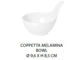 COPPETTA TONDA DIAM.9,6X8,5H MELAMINA BIANCA