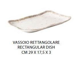 VASSOIO RETTANGOLARE CM.29X17,5X3H MELAMINA ENJOY