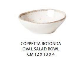 COPPETTA OVALE CM.12X10X4H MELAMINA ENJOY