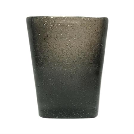 BICCHIERE GLASS BLACK TRANSPARENT