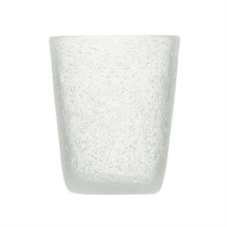 BICCHIERE GLASS WHITE TRANSPARENT