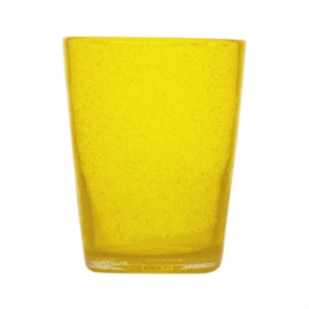 BICCHIERE GLASS YELLOW TRANSPARENT