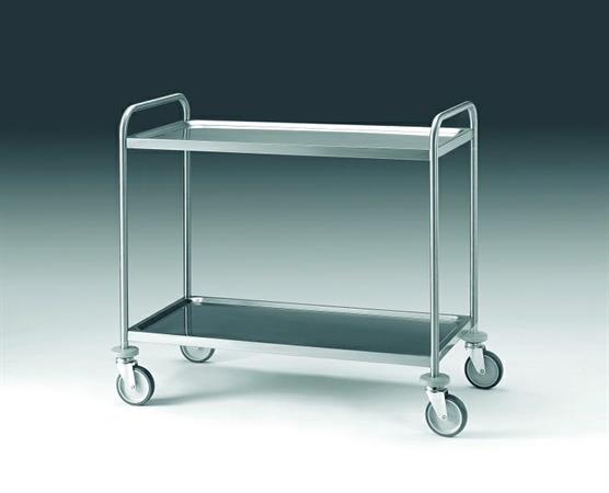 CARRELLO 2 RIPIANI DIM.830X515 ACCIAIO INOX