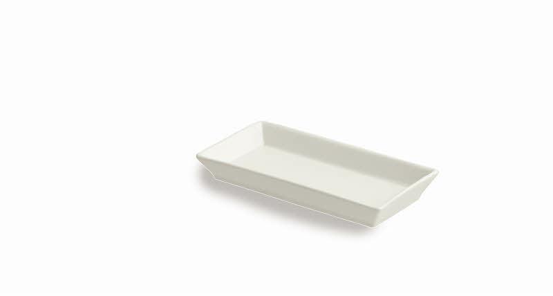 PIATTO RETTANGOLARE 13X6CM MINI PAR BIANCO