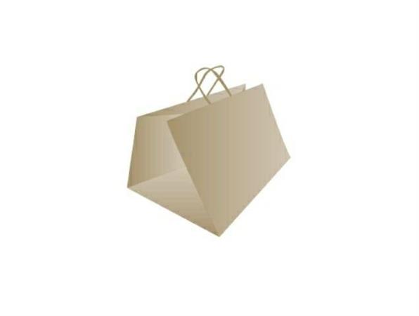 SHOPPER PORTAPIZZA 36+33X32CM KRAFT BIANCA ART.P35 CF=25PZ